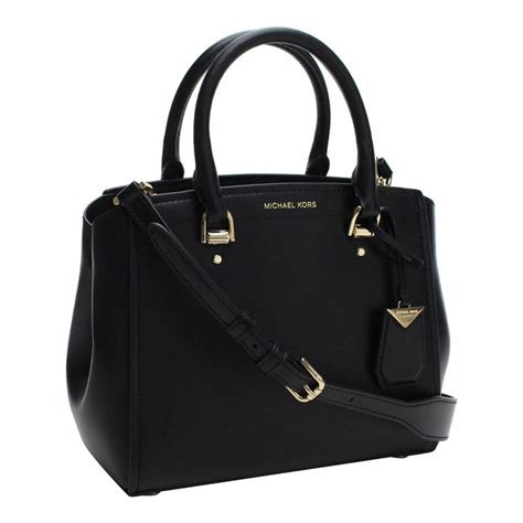 michael kors benning medium leather satchel black|macy's michael kors.